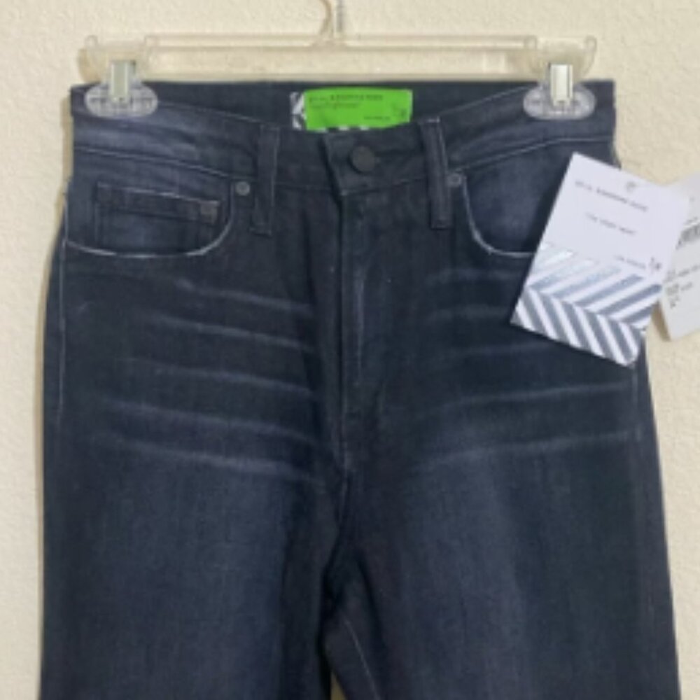 SANDRINE ROSE Flare Bottom Denim Jean Pants BLACK Women's Size 24